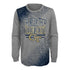 Youth Georgia Tech Yellow Jackets Half Time Grey Long Sleeve T-Shirt - Front View