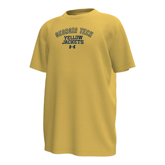 Georgia Tech Yellow Jackets Under Armour Gold Youth Athletic Tee