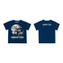 Youth Georgia Tech Yellow Jackets Dripping Football Helmet Navy T-Shirt - Multi View