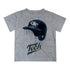 Youth Georgia Tech Yellow Jackets Dripping Baseball Helmet Grey T-Shirt - Front View