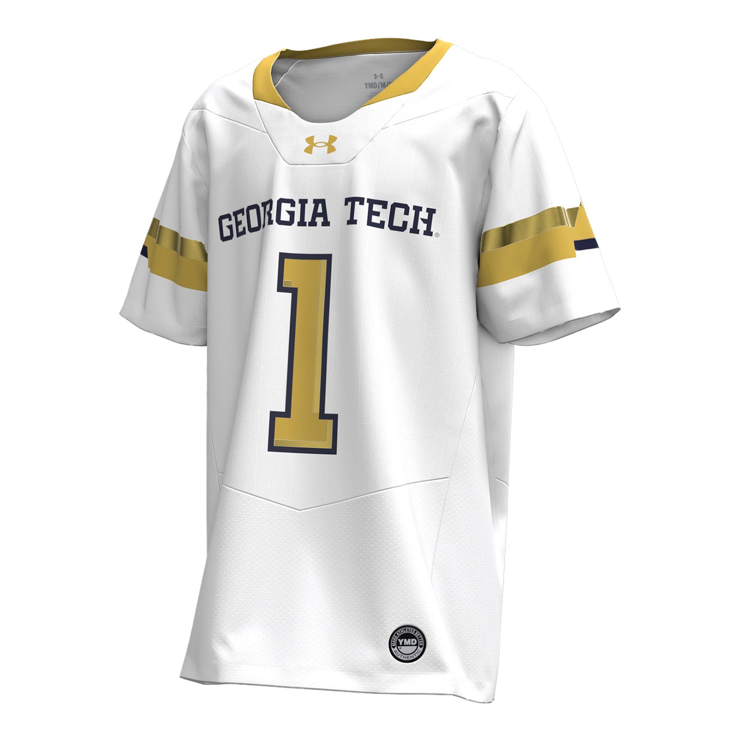 Georgia Tech Under Armour Youth #1 White Replica Football Jersey