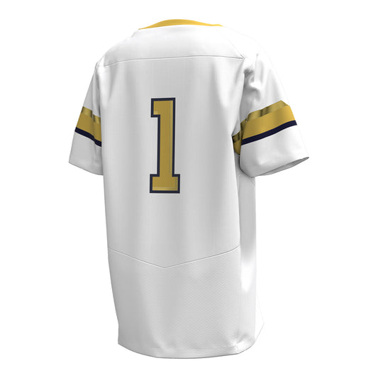 Georgia Tech Under Armour Youth #1 White Replica Football Jersey