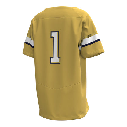 Georgia Tech Under Armour #1 Youth Gold Replica Football Jersey