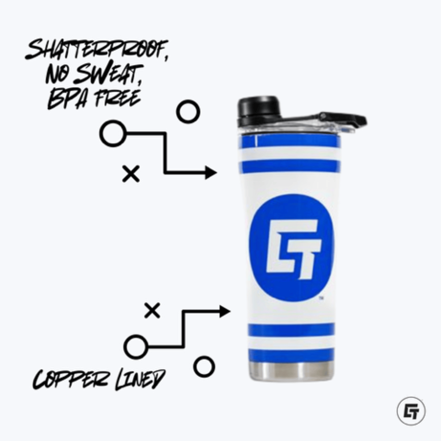 Georgia Tech Baseball Student Athlete #8 Drew Burress Shaker Cup In White - Product Info 2