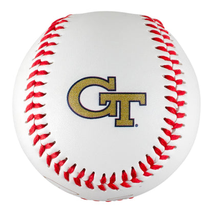 Georgia Tech Baseball Student Athlete #8 Drew Burress - Autographed baseball - Signed - Back View