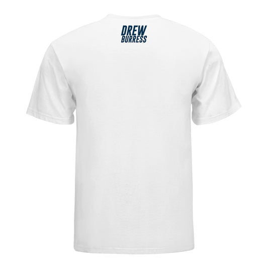 Georgia Tech Men's Baseball Student Athlete Silhouette T-Shirt #8 Drew Burress - Back View