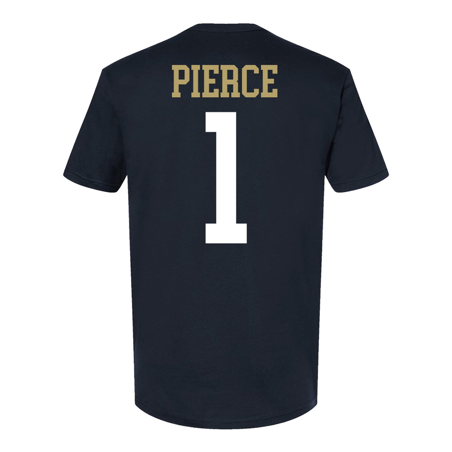 Georgia Tech Women's Volleyball Student Athlete T-Shirt #1 DeAndra Pierce In Black - Back View