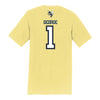 Georgia Tech Yellow Jackets Men's Basketball NIL Athlete T-Shirt - #1 Naithan George - Back View