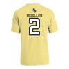 Georgia Tech Adidas Men's Basketball Student Athlete T-Shirt #2 Javian McCollum - Back View