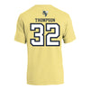 Georgia Tech Adidas Men's Basketball Student Athlete T-Shirt #32 Dyllan Thompson - Back View