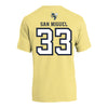 Georgia Tech Adidas Men's Basketball Student Athlete T-Shirt #33 Marcos San Miguel - Back View