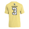 Georgia Tech Adidas Women's Basketball Student Athlete T-Shirt #3 Danielle Carnegie - Back View