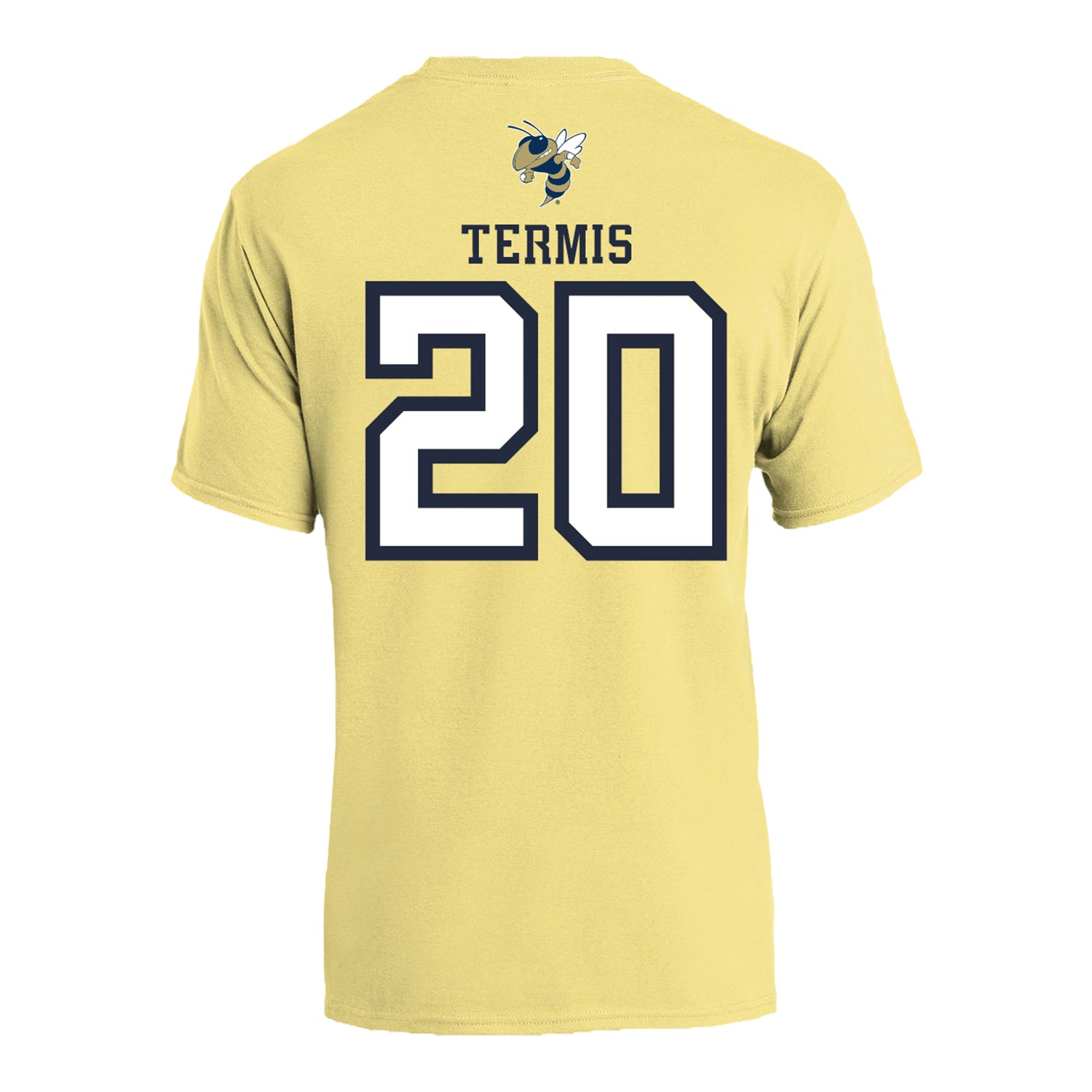 Georgia Tech Adidas Women's Basketball Student Athlete T-Shirt #20 Ariadna Termis - Back View