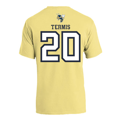 Georgia Tech Adidas Women's Basketball Student Athlete T-Shirt #20 Ariadna Termis - Back View