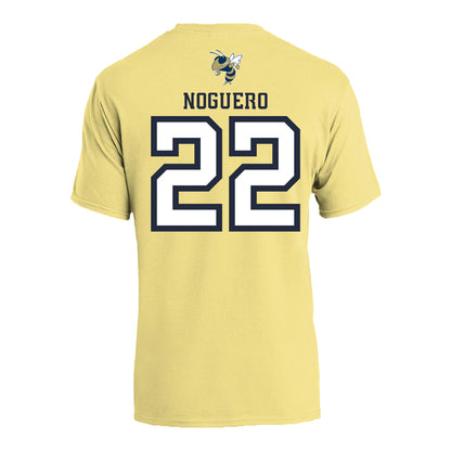 Georgia Tech Adidas Women's Basketball Student Athlete T-Shirt #22 Inés Noguero - Back View