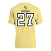 Georgia Tech Adidas Women's Basketball Student Athlete T-Shirt #27 Gabbie Grooms - Back View