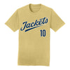 Georgia Tech Adidas Men's Baseball Student Athlete T-Shirt #10 Kent Schmidt - Front View