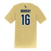 Georgia Tech Adidas Men's Baseball Student Athlete T-Shirt #16 Ethan Murray - Back View