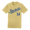 Georgia Tech Adidas Men's Baseball Student Athlete T-Shirt #54 Riley Hasenstab - Front View