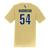 Georgia Tech Adidas Men's Baseball Student Athlete T-Shirt #54 Riley Hasenstab - Back View