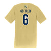 Georgia Tech Adidas Women's Softball Student Athlete T-Shirt #6 Eliana Gottlieb - Back View