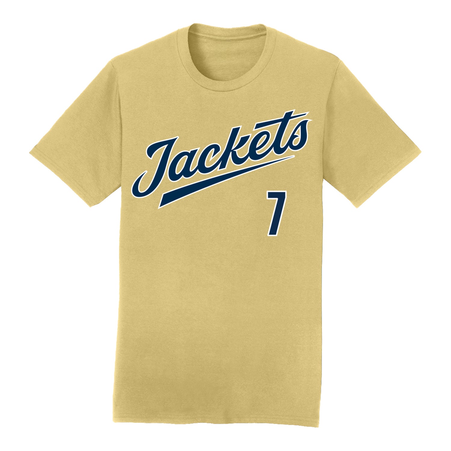 Georgia Tech Adidas Women's Softball Student Athlete T-Shirt #7 Emma Simon - Front View