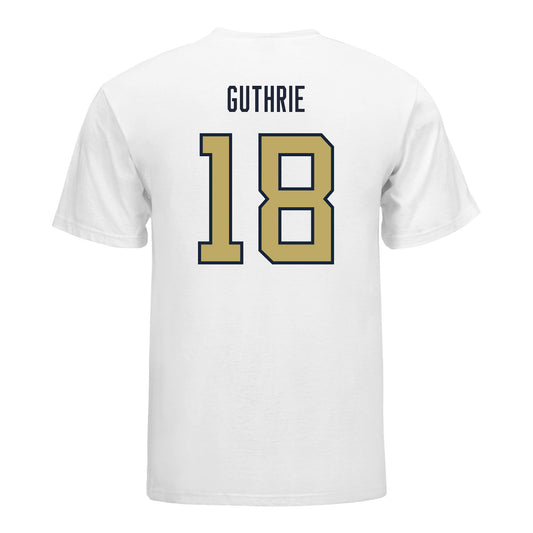 Georgia Tech Yellow Jackets #18 Benjamin Guthrie Student Athlete Football T-Shirt - Back View