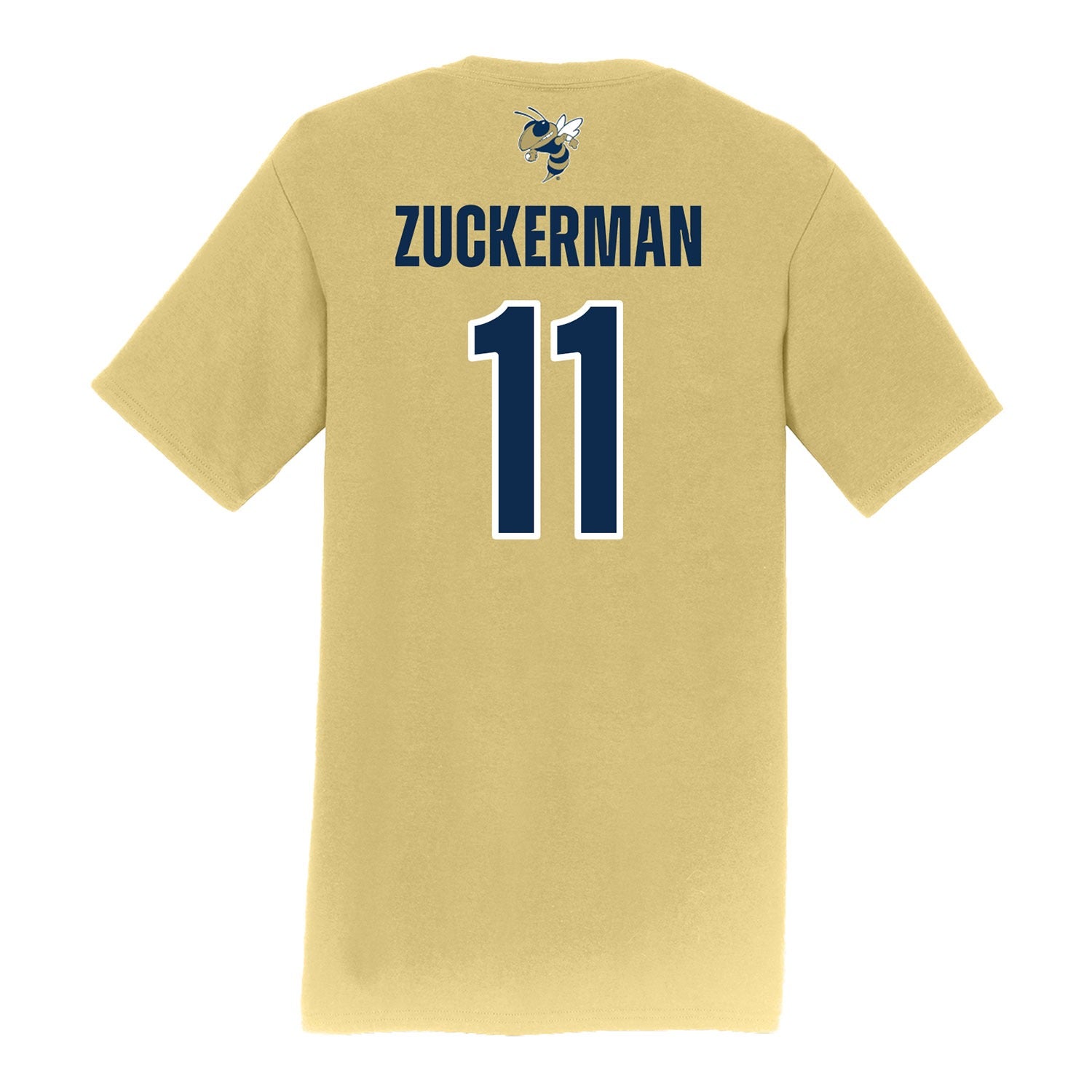 Georgia Tech Baseball Student Athlete T-Shirt #11 Ryan Zuckerman - Back View