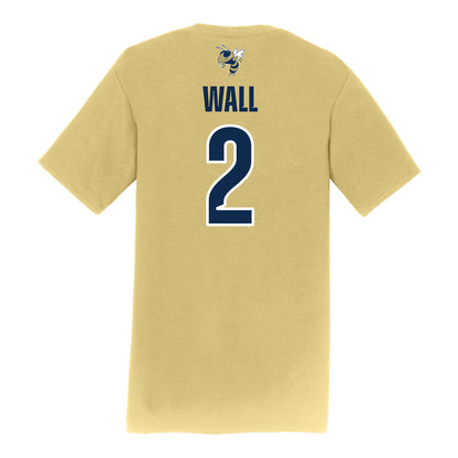 Georgia Tech Softball Student Athlete T-Shirt #2 Raegan Wall - Back View