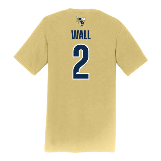 Georgia Tech Softball Student Athlete T-Shirt #2 Raegan Wall - Back View