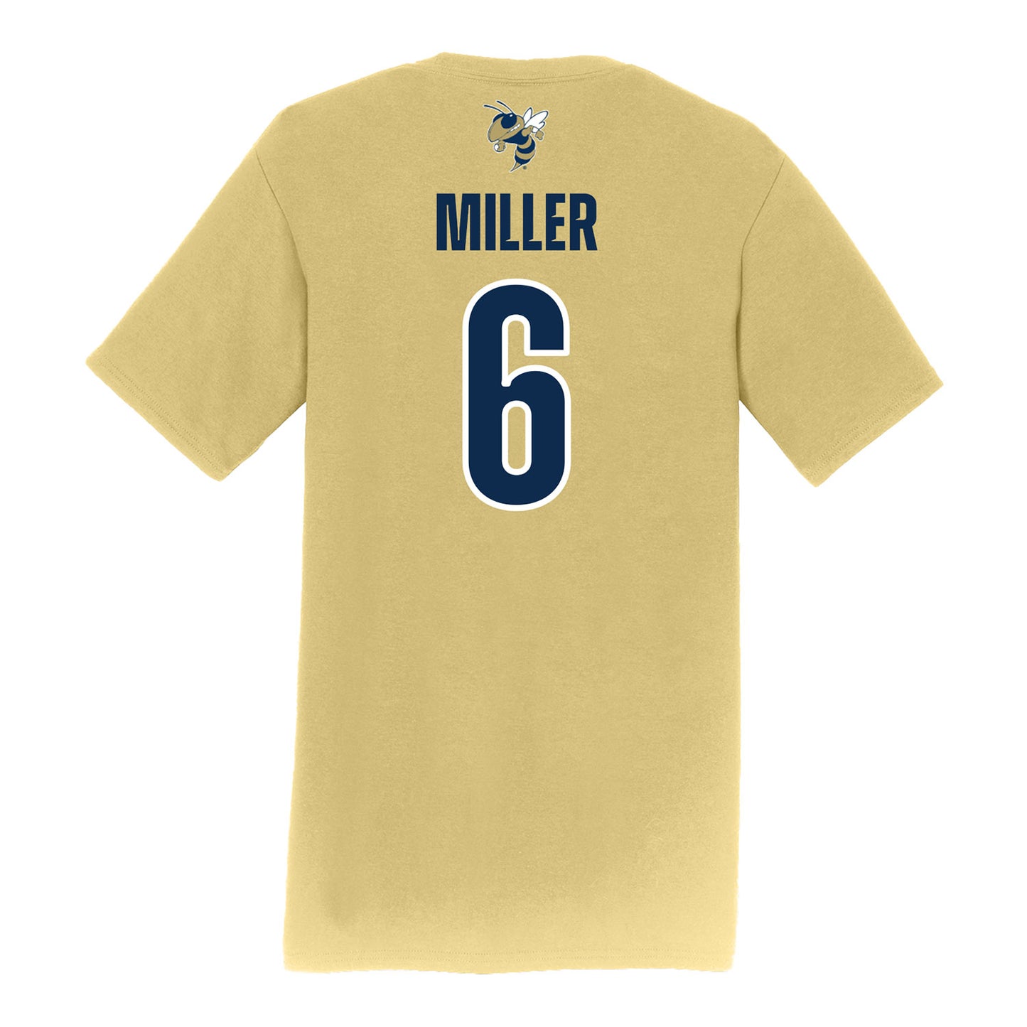 Georgia Tech Softball Student Athlete T-Shirt #6 Payton Miller - Back View