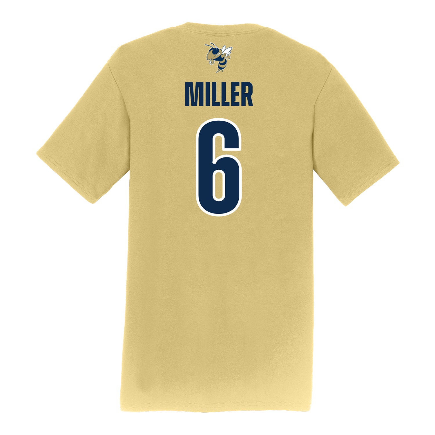 Georgia Tech Softball Student Athlete T-Shirt #6 Payton Miller - Back View
