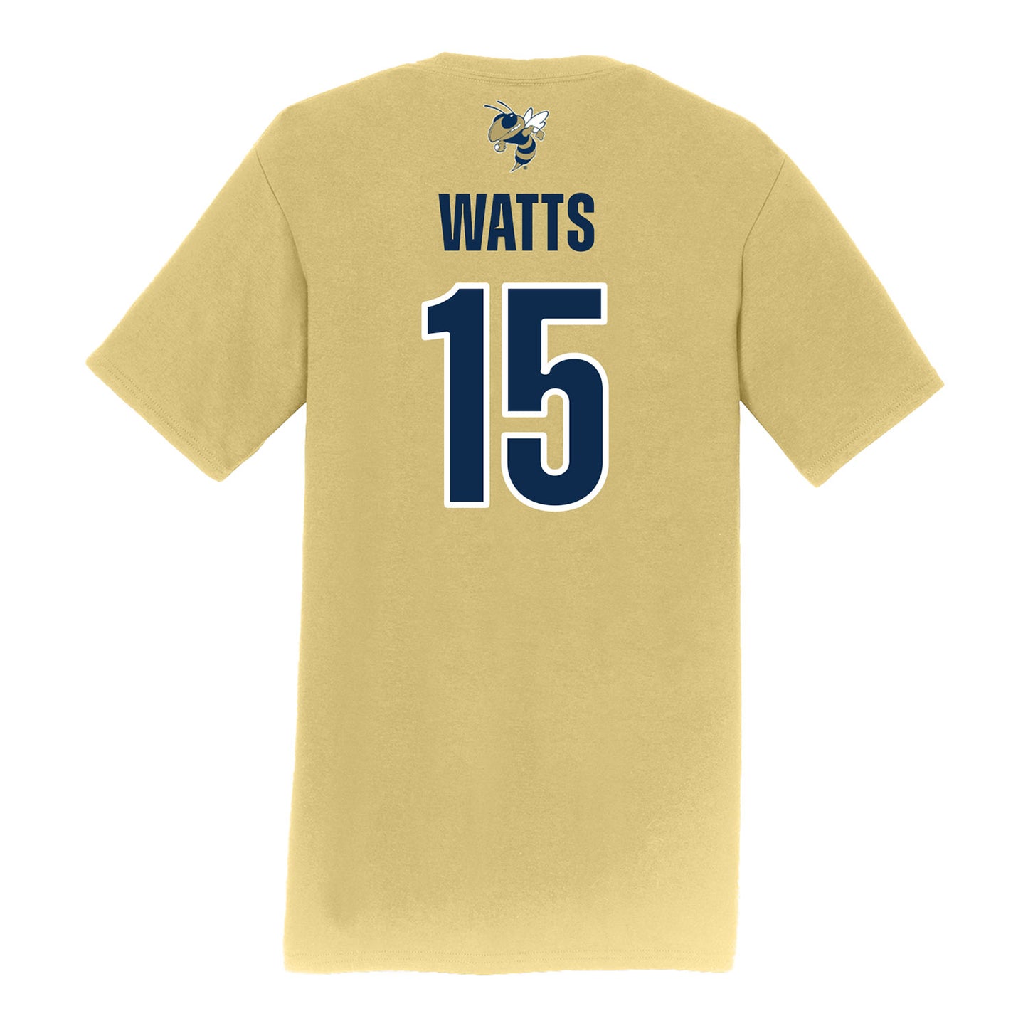 Georgia Tech Softball Student Athlete T-Shirt #15 Sydnie Watts - Back View