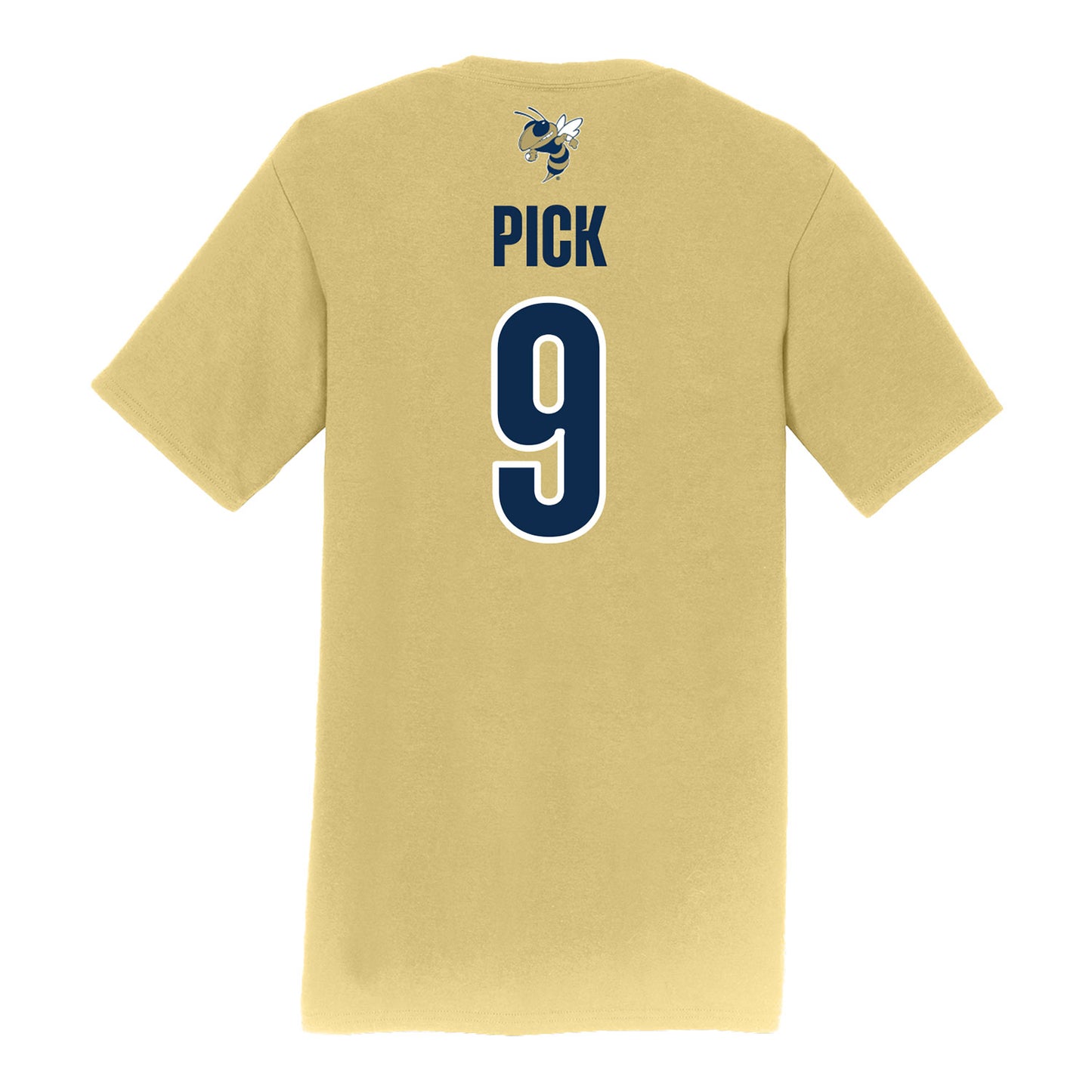 Georgia Tech Softball Student Athlete T-Shirt #9 Landri Pick - Back View