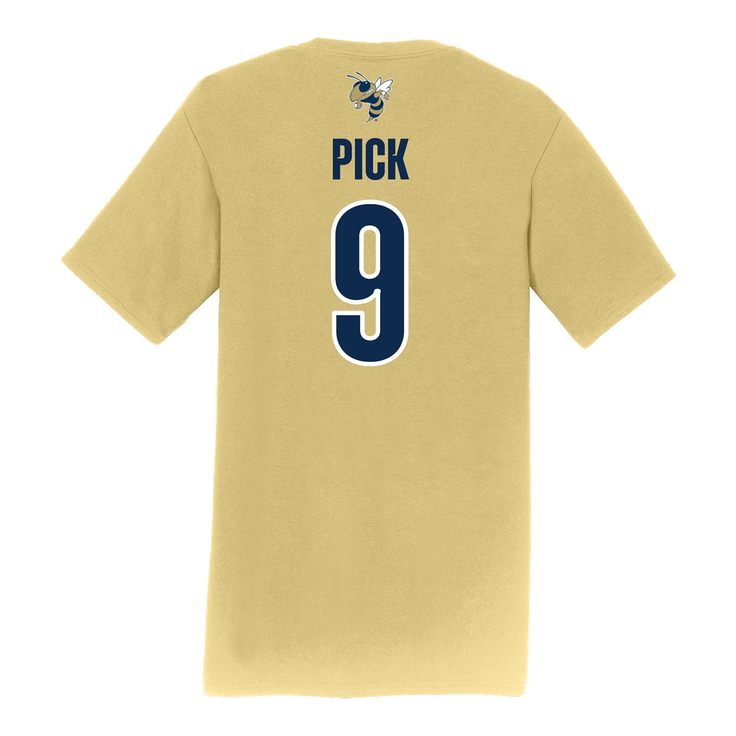 Georgia Tech Softball Student Athlete T-Shirt #9 Landri Pick - Back View