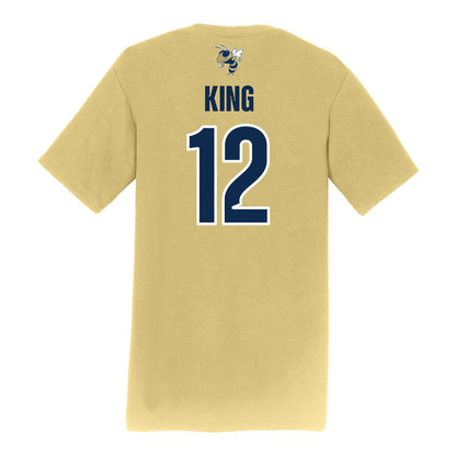Georgia Tech Softball Student Athlete T-Shirt #12 Gracie King - Back View