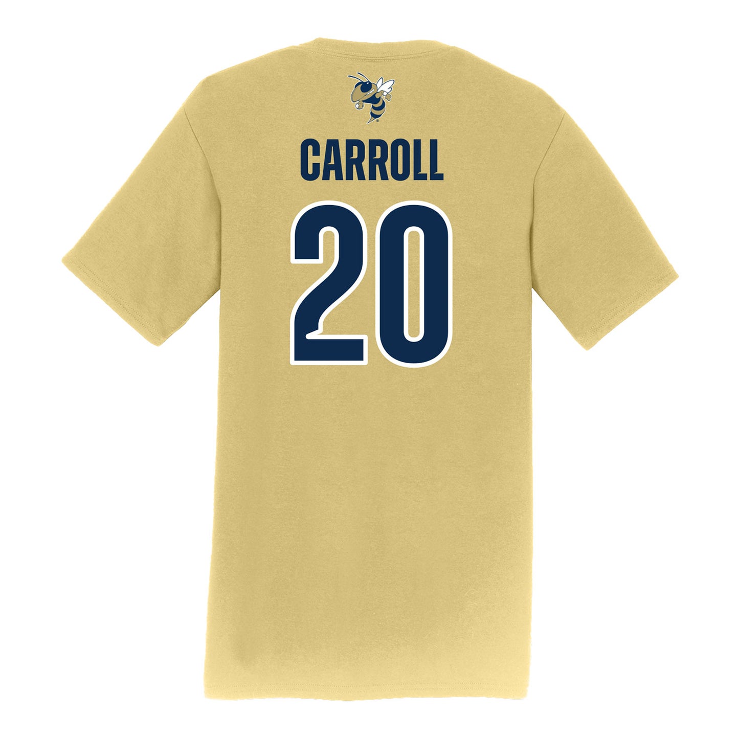Georgia Tech Softball Student Athlete T-Shirt #20 Paige Carroll - Back View