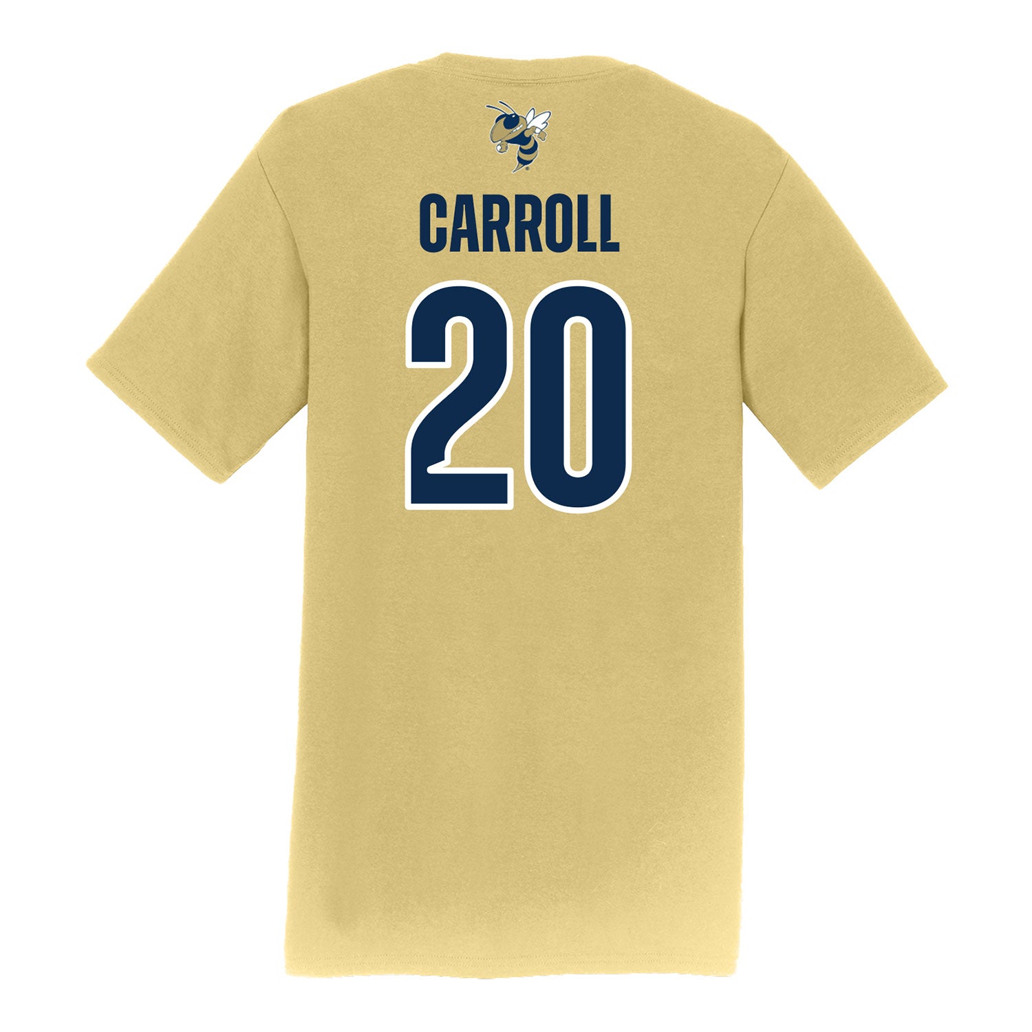 Georgia Tech Softball Student Athlete T-Shirt #20 Paige Carroll - Back View