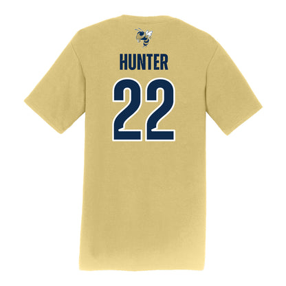 Georgia Tech Softball Student Athlete T-Shirt #22 Reese Hunter - Back View