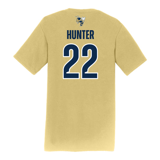 Georgia Tech Softball Student Athlete T-Shirt #22 Reese Hunter - Back View