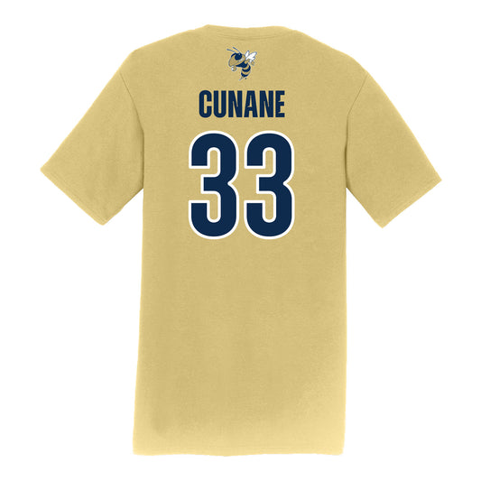 Georgia Tech Softball Student Athlete T-Shirt #33 Katie Cunane - Back View