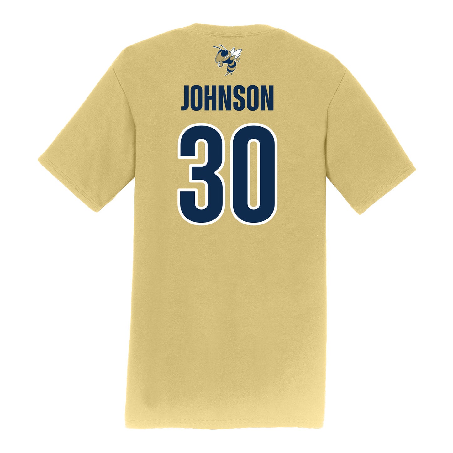 Georgia Tech Softball Student Athlete T-Shirt #30 Madalyn Johnson - Back View