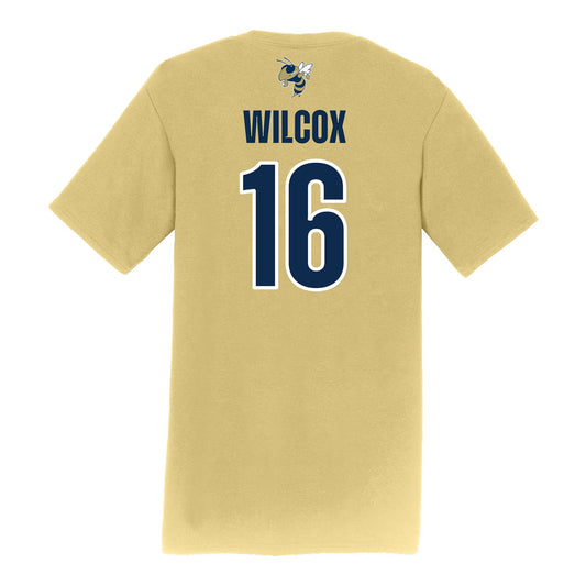 Georgia Tech Baseball Student Athlete T-Shirt #16 Charlie Wilcox - Back View