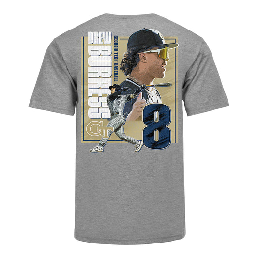 Georgia Tech Baseball Student Athlete #8 Drew Burress DUO T-Shirt