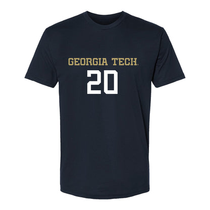 Georgia Tech Women's Volleyball Student Athlete T-Shirt #20 Laura Bieleski