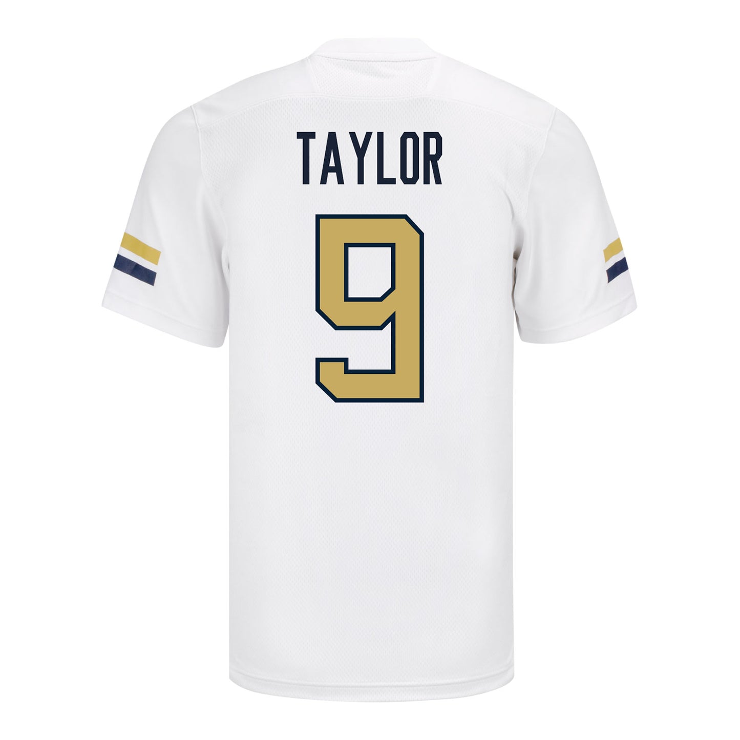 Georgia Tech Yellow Jackets #9 Zion Taylor Student Athlete Football Jersey - Back View