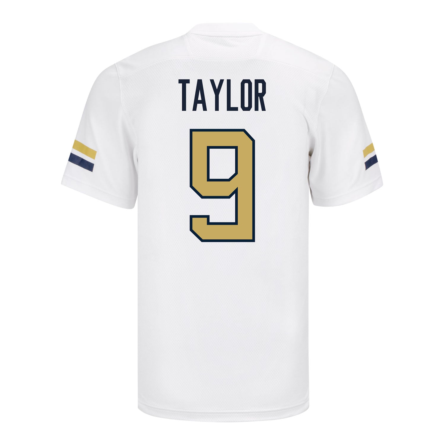 Georgia Tech Yellow Jackets #9 Zion Taylor Student Athlete Football Jersey - Back View