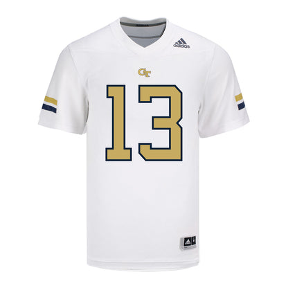 Georgia Tech Yellow Jackets #13 Savion Riley Student Athlete Football Jersey - Front View