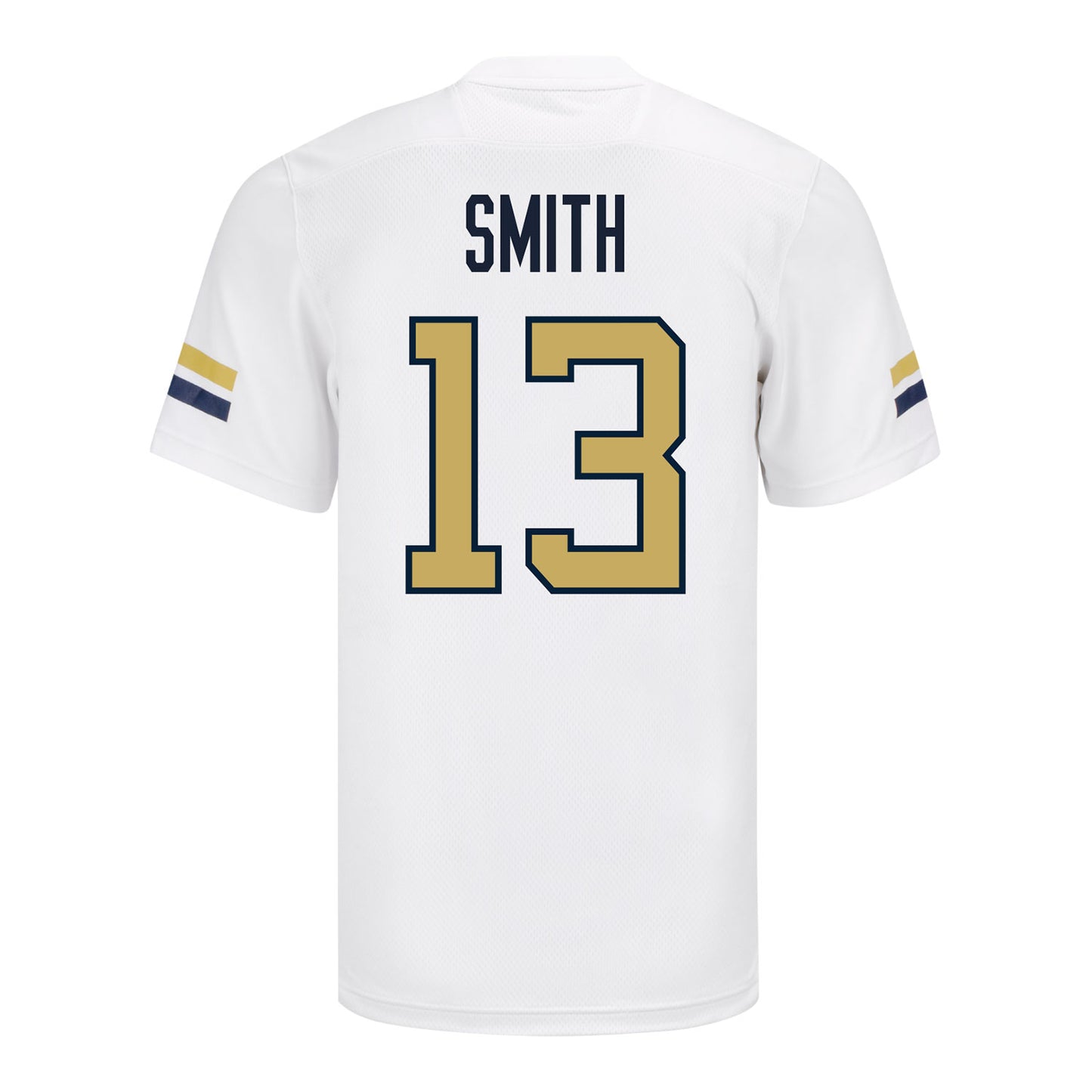 Georgia Tech Yellow Jackets #13 Rahkeem Smith Student Athlete Football Jersey - Back View
