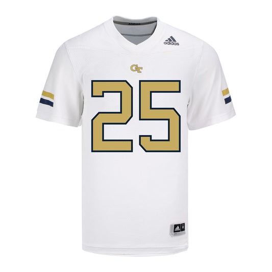 Georgia Tech Yellow Jackets #25 Dalen Penson Student Athlete Football Jersey - Front View